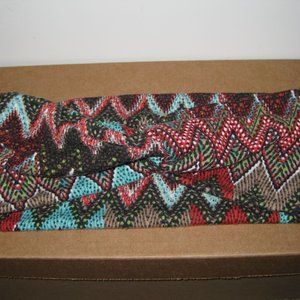 Capelli New York Chevron Style Print Headband